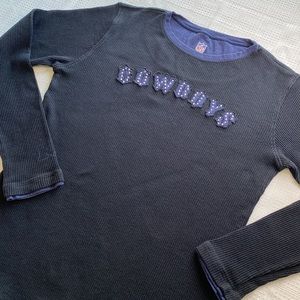 Cowboys NFL Waffle Long Sleeve Shirt Medium